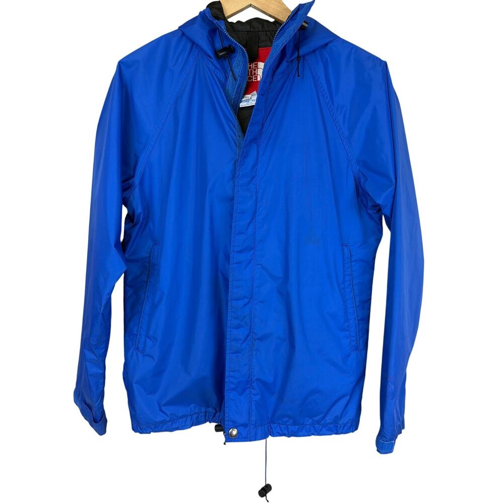Vintage The North Face Bright Blue Gore-Tex Hooded Zip Up Jacket Made in USA
